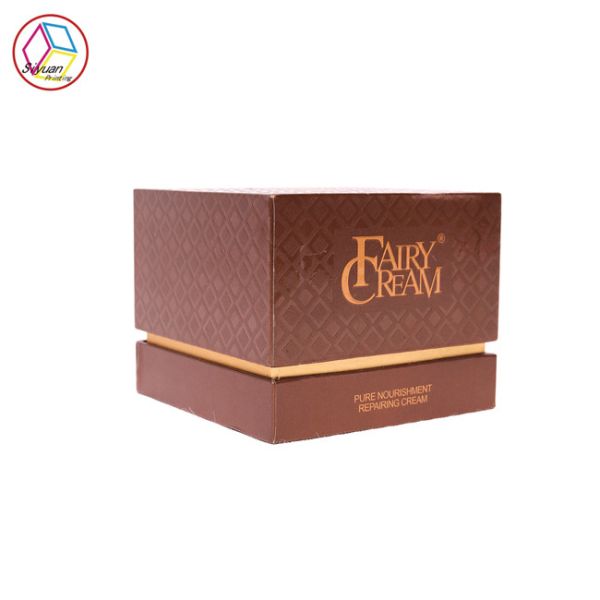 Buy Brown Cosmetic Gift Box , High End Beauty Box Recyclable Feature at wholesale prices