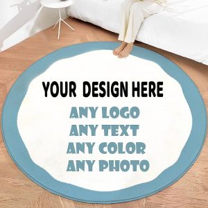 Custom Rug Personalized Add Your Own Logo Image Text Photo Area Carpet Anti Slip