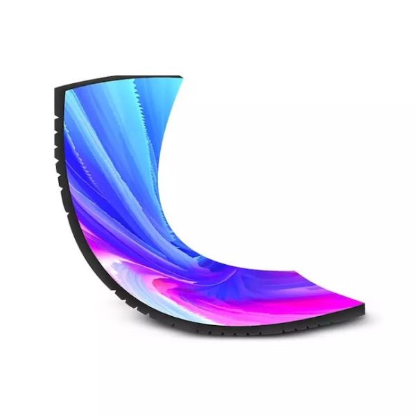 Buy Curved Commercial Cylinder Flexible LED Screen Panel SMD1010 at wholesale prices