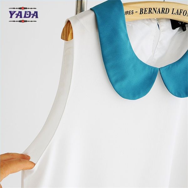 One piece sleeveless a line design elegant mini formal office dresses long dress chiffon new style for women