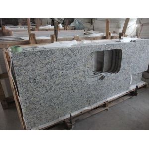 China Light Santa Cecilia Countertop , Kitchen Island Renovation Solid Stone Countertops on sale