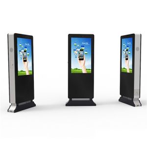 IP65 55 Inch Outdoor Floor Standing Lcd Digital Signage With 2500 Nits