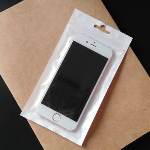 Wholesale Resealable Plastic Transparent Window Zipper Bag For Packing Phone