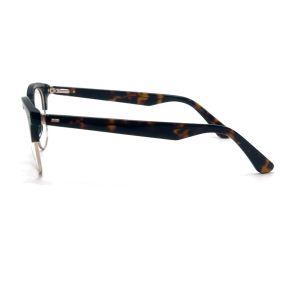 BD131 Retro Round Acetate Metal Glasses