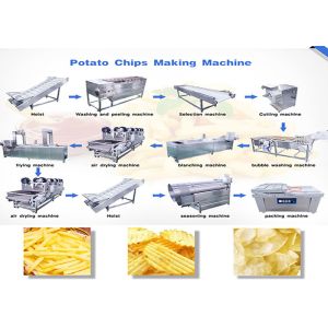 Quality Semi Automatic Potato Chips Making Machine / Fresh Potato Chips Machine for sale