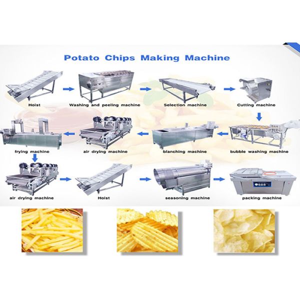 Semi Automatic Potato Chips Making Machine / Fresh Potato Chips Machine