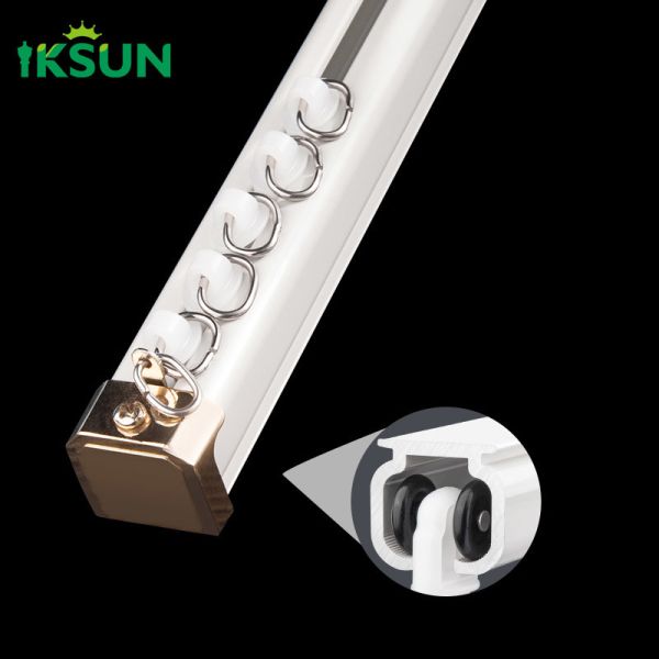Buy T5 Temper Square Curtain Rod Railing With Aluminum Alloy Bracket at wholesale prices