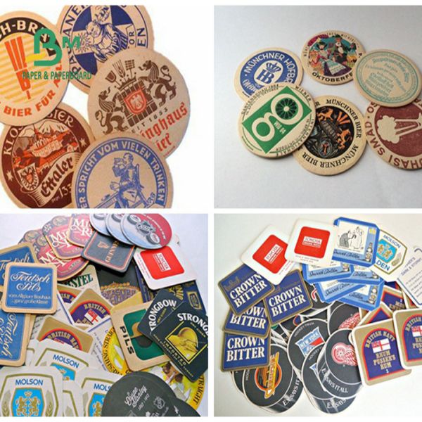Beermat Board 0.7mm 1.2mm 1.5mm White Absorbent Coaster Paper 