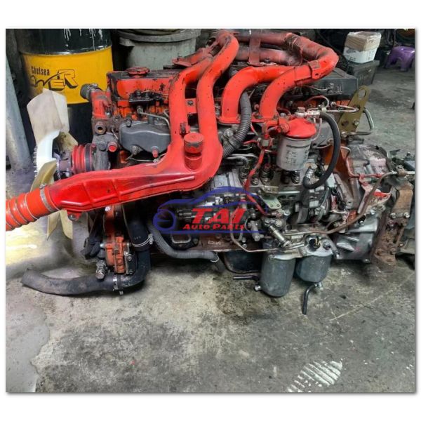 Good Condition ISUZU Japan Used Truck Engine 6HE1T Steel Material