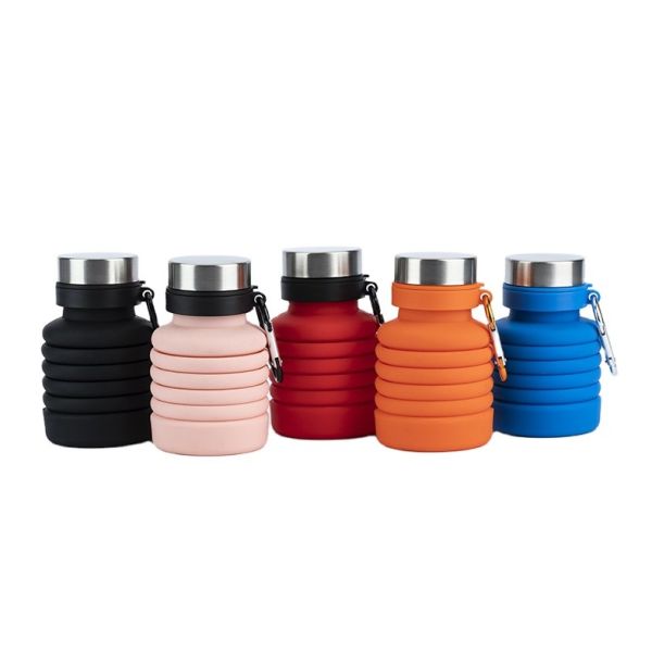 Buy 50-500ML Travel Silicone Drinking Glass Folding Cup Shatter Resistant at wholesale prices