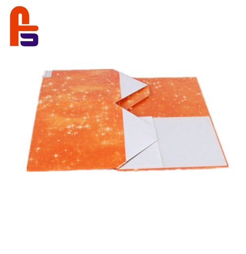 Orange Storage Collapsible Box Space Saving Cardboard Foldable Boxes