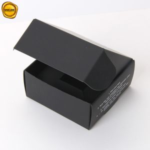 Black Personal Care Packaging Boxes Cardboard Box Gift Paper Box