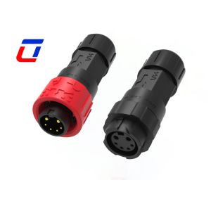Quality M16 Multi Pin Male To Female Quck Lock Connectors Waterproof 2 Power 4 Signal IP67 for sale