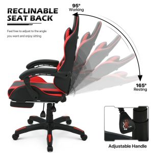 ALINUNU Ergonomic Fabric Computer Gaming Chair with Headrest and Lumbar