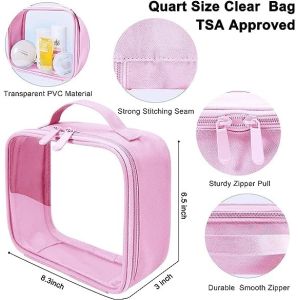 Waterproof Shockproof Storage Cosmetic Toiletry Bag With Handle Strap