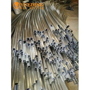 Curved Aluminum Strip Ceiling Lightweight Round / Square Tube