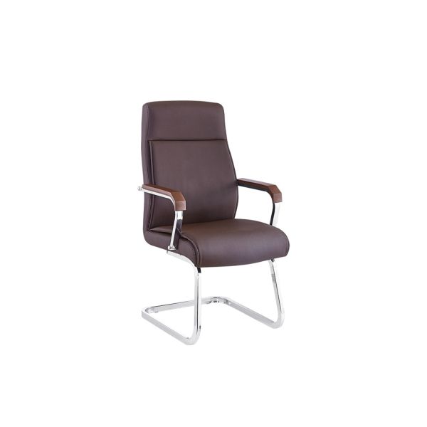 Buy Brown Electroplated 60cm 32.5KG Modern Leather Desk Chair at wholesale prices