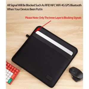Monojoy RFID Signal Blocking Pouch For Laptop Shielding Faraday Briefcase