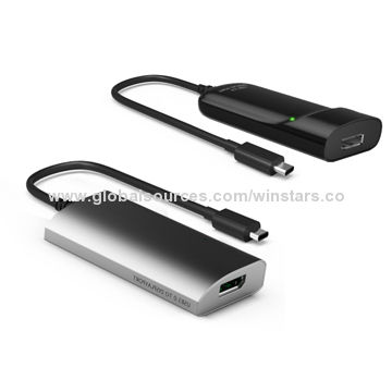 USB 3.0 Type C Adapter with Displayport, Backward Compatible with QHD and HD