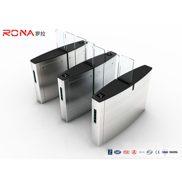 Anti Clipping Acrylic Swing Sliding Barrier Gate 100W Automatic Pedestrian