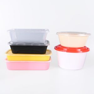 Clear PP Disposable Plastic Food Containers Reusable And Microwaveable