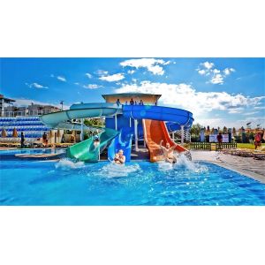 ODM Outdoor Water Park Entertainment Sports Swimming Pool Fiberglass Slide For