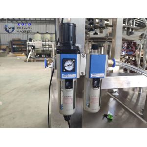 1500BPH Liquid Filling Machine With Screw Cover For Orange Juice Filling And