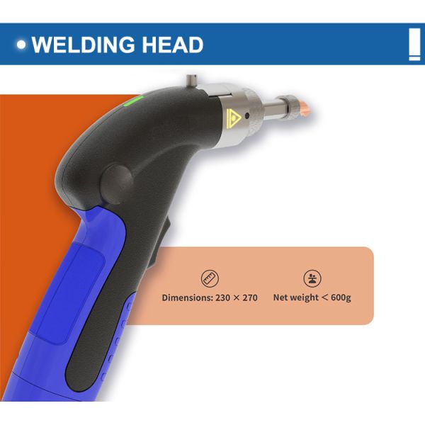 Portable Laser Welder with 43 KG Weight 100×45×68cm Dimensions and 0.5mm Focal Spot Diameter for Precision Metal Welding