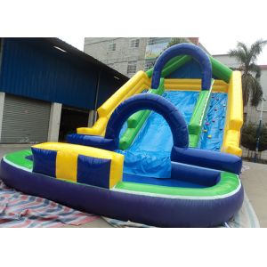 China 0.55mm PVC Inflatable Adult Pool Slides For Amusement Park , Inflatable Water Park on sale