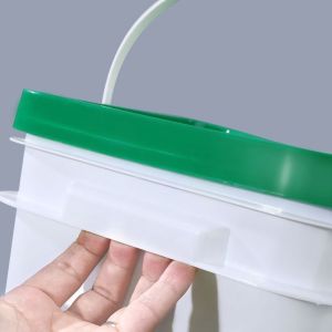 Acrylic Plastic Ice Bucket 8 Liter White / Yellow Color