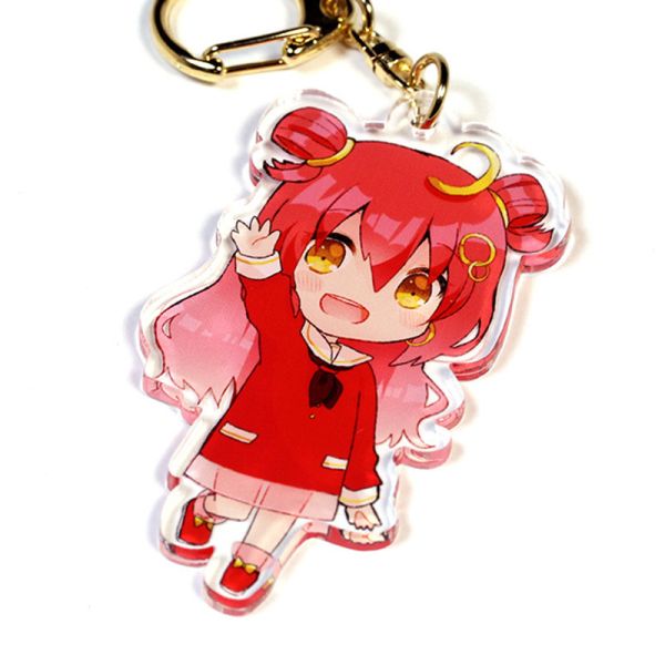 Manufacturer Custom Cartoon Pattern Printed Acrylic Keychain Cute Caricatur