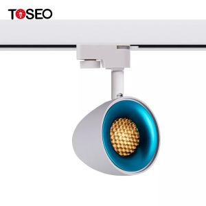 MR16 IP20 Magnetic Track Lights Surface Mounted Spotlight