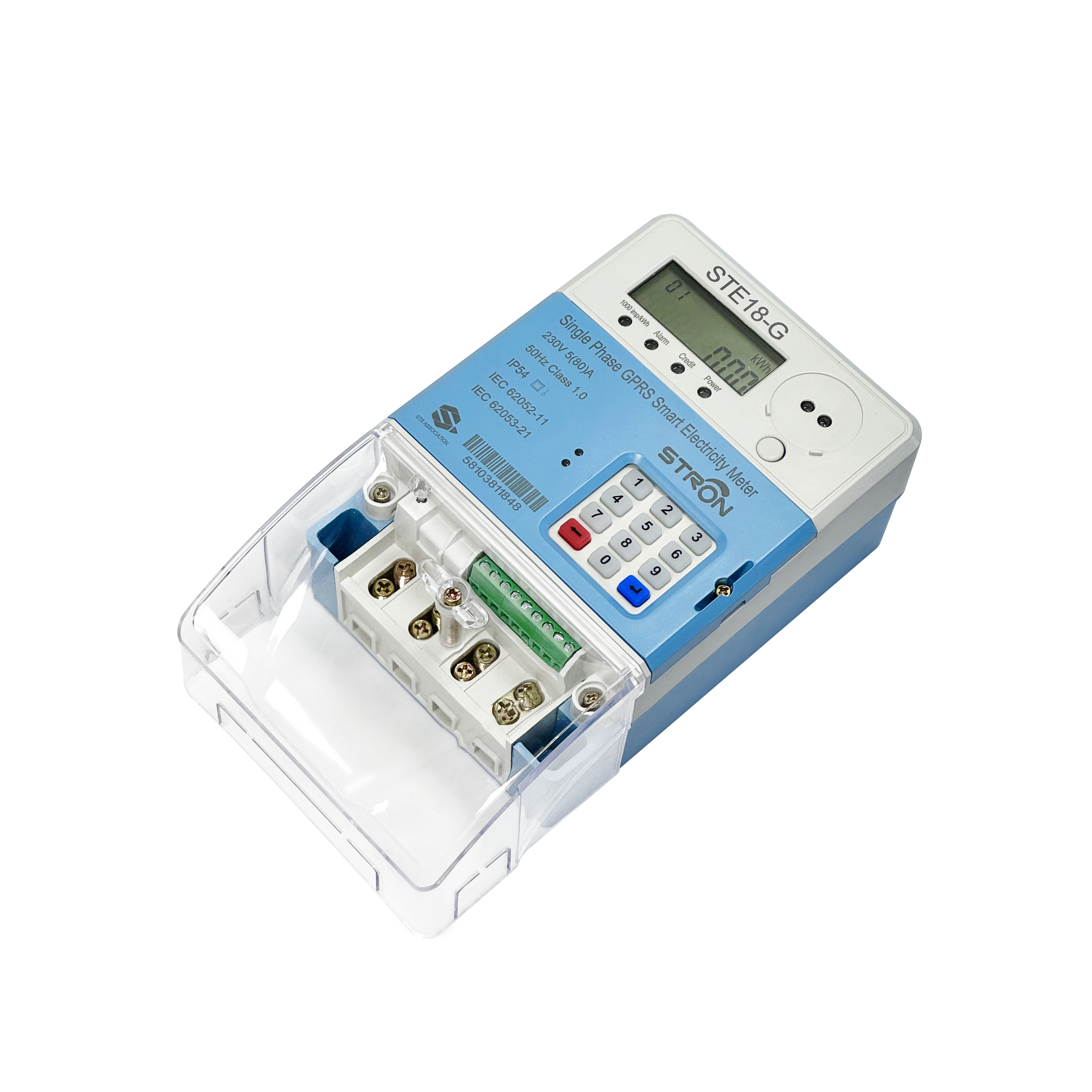 2G And 4G Network Compatibility Smart Prepaid Electricity Meter for Smart Metering Applications IP54 Ingress Protection