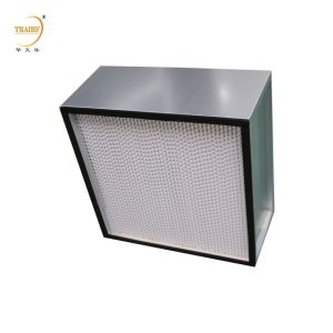 H14 Aluminum Deep Pleat Laminar Flow Hood HEPA Air Filter For HVAC System