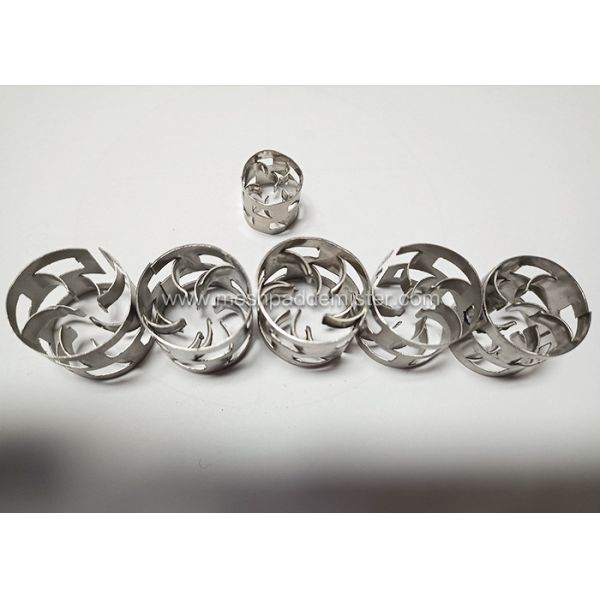 0.3mm Stainless Steel Metal Raschig Rings Air Pollution Control Scrubbers