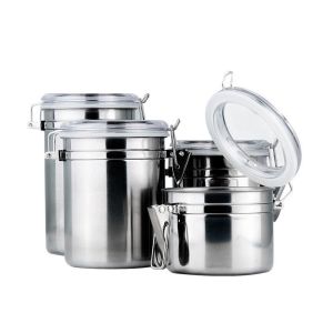 13cm Stainless Steel Air Tight Container Sealed And Waterproof