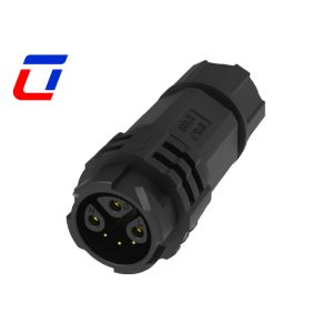 6 Pin Waterproof LED Connectors 3 Power 3 Signal For Landscape Lighting