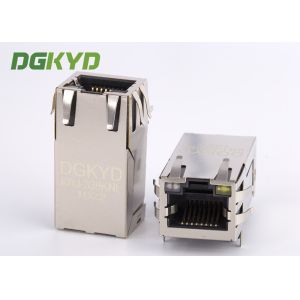 33mm Length Tab Up 12 Pins 1000 BASE RJ45 Modular Jacks With Gigabit Transformer