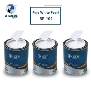Multifunctional 1K White Pearl Car Paint Good Gloss Pearl White Paint
