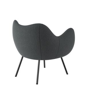 Upholstered Version Fiberglass Arm Chair RM58 Soft Abrasion Resistance