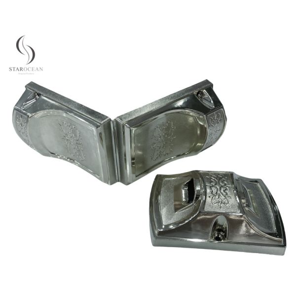 Silver Simple Design Coffin Corner With Metal Rod Set Coffin Handle Wholesale 8#S