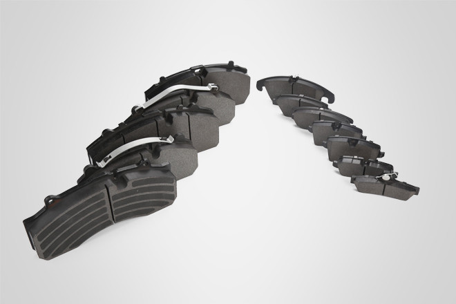 Black Disc Friction Brake Pads High Temperature Resistant No Noise