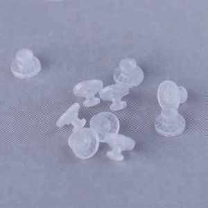 Ceramic Clear Lingual Buttons with Hook 10 pcs/pk