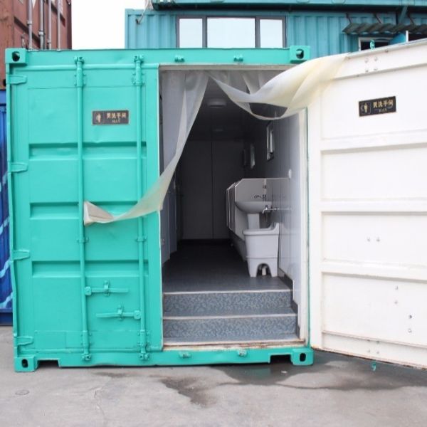 Buy 20 Feet Shipping Container Cabin With 5 Peices Of Toliet Baling Box Wash Table& Mirrow at wholesale prices
