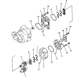 705-52-40100 705-52-40001 705-32-37740 For Komatsu Bulldozer D375-5 Hydraulic