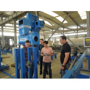 Steel Pipe Inner Outer Wall Shot Blasting Machine For 3PE Anti Corrosion Coating