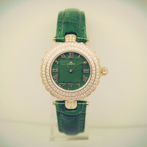 Round Japan Quartz Stainless Steel Watches Custom Leather Waterproof