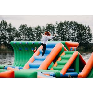 Large Commercial Inflatable Water Splash Park / Floating Water Playground