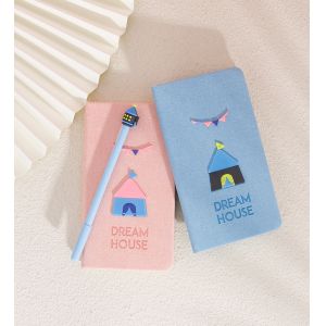 Business Office Gift Cartoon Creative End Stationery Set with Imitation Leather