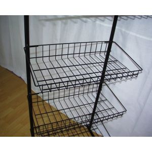 Steel 4 Shelves Metal Floor Stand
